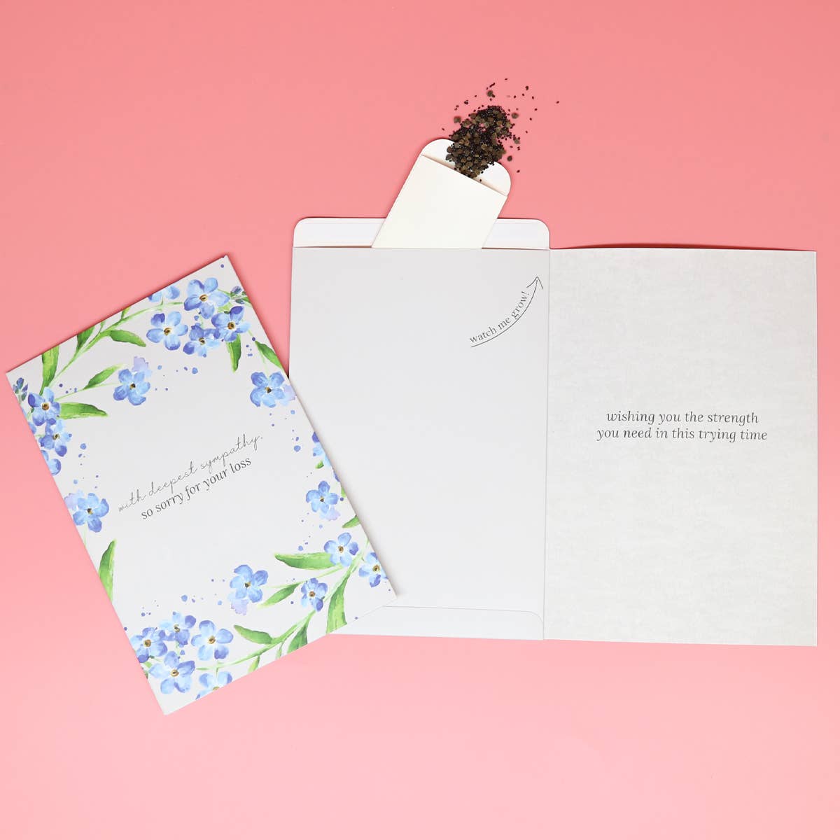 Forget-Me-Not Seed Sympathy Card