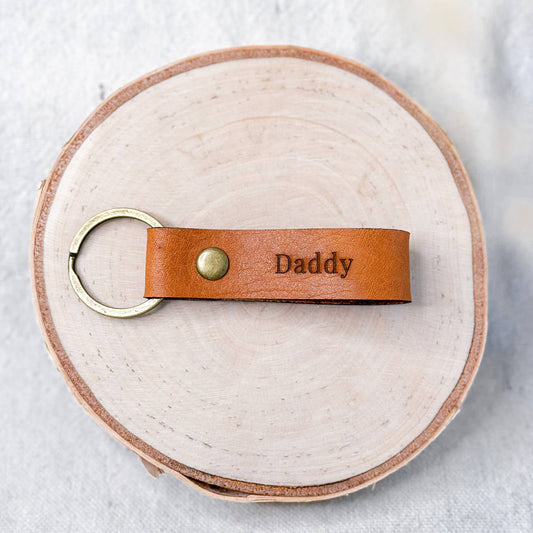 Daddy Leather Keychain